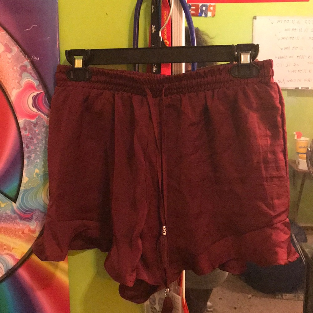 Burgundy Shorts
